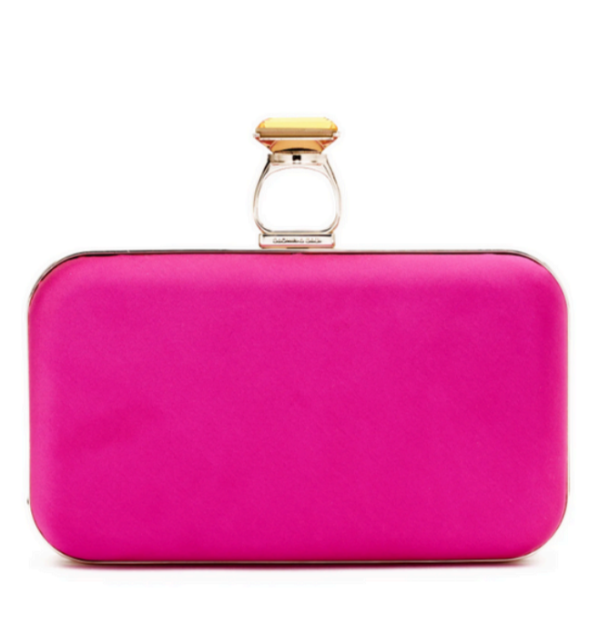 On The Rock Clutch, Cerise.